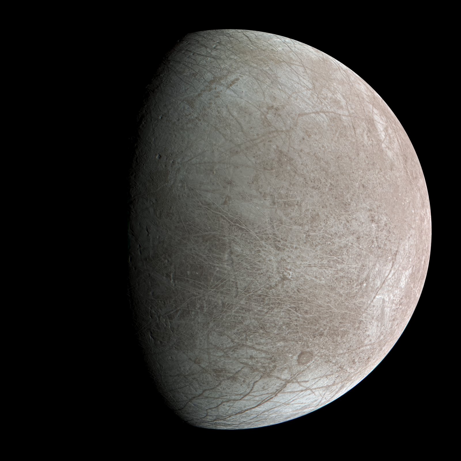 Snowball Earth seen from space — a white marble