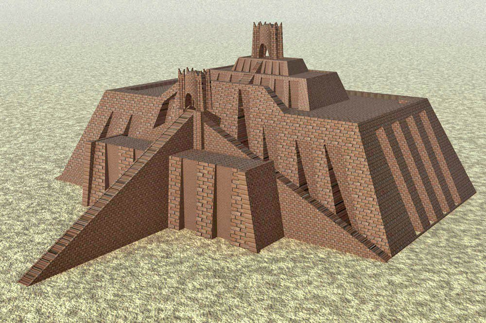 The ziggurat — mountain built by hand